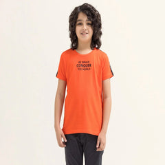 Kids T-Shirt Graphic Orange ( 3-4 Years )