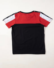 Kids T-Shirt Panneled Black ( 3-4 Years & 5-6 Years )