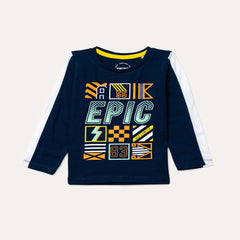 Kids T-Shirt Graphic Blue ( 3-4 Years & 5-6 Years )