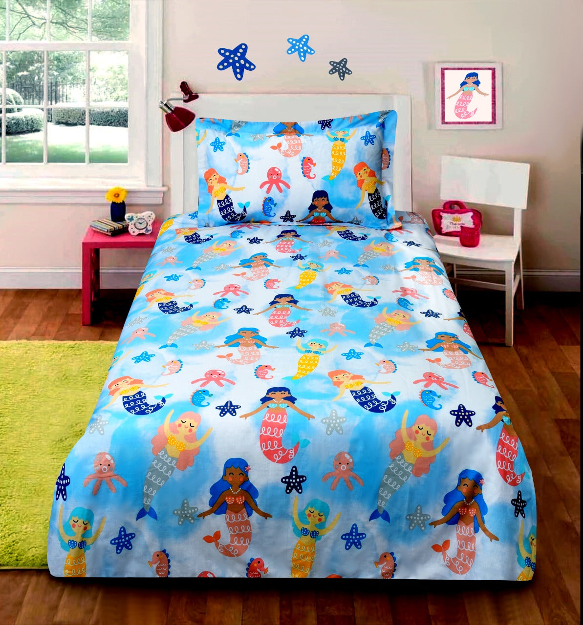 Mermaid 2 Pcs Kids Bedding Set