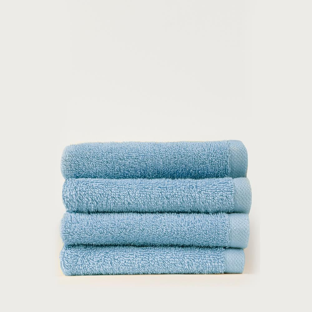 Klein 4 Pcs Face Towel Set Blue