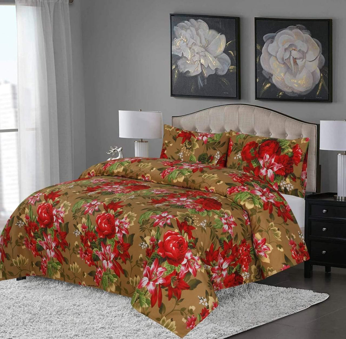 Kopec Floral 3 Pcs Bedding Set