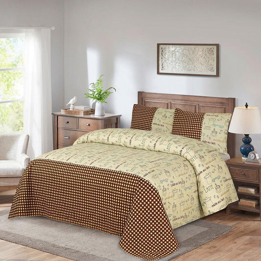 Korsen 3 Pcs Bedding Set Brown 1000