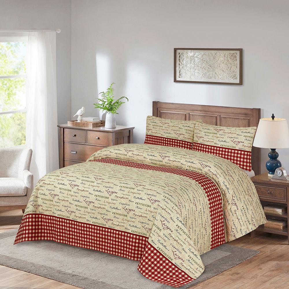 Korsen 3 Pcs Bedding Set Red