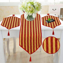 Kristina 3 Pcs Quilted Table Runner Set