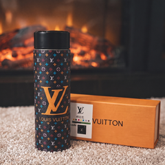 LV Digital Temperature Display Water Bottle Black