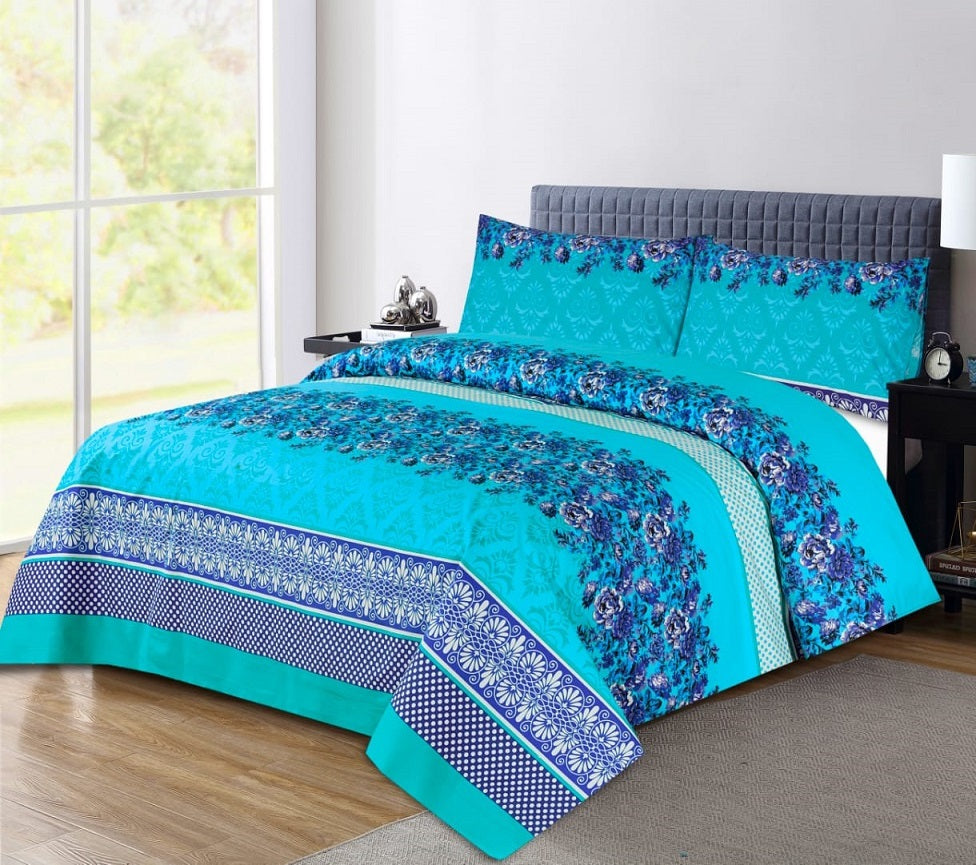 Lamartine Blue 3 Pcs Bedding Set