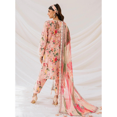 Laurel 3 Pcs Embroidered Suit Pink