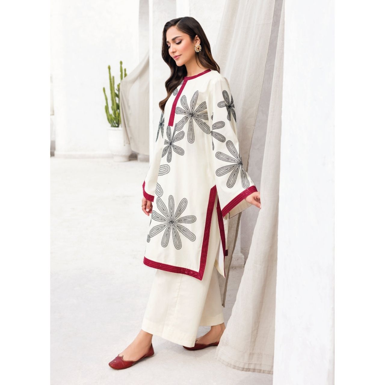 Layal 2 Pcs Embroidered Stitched Suit