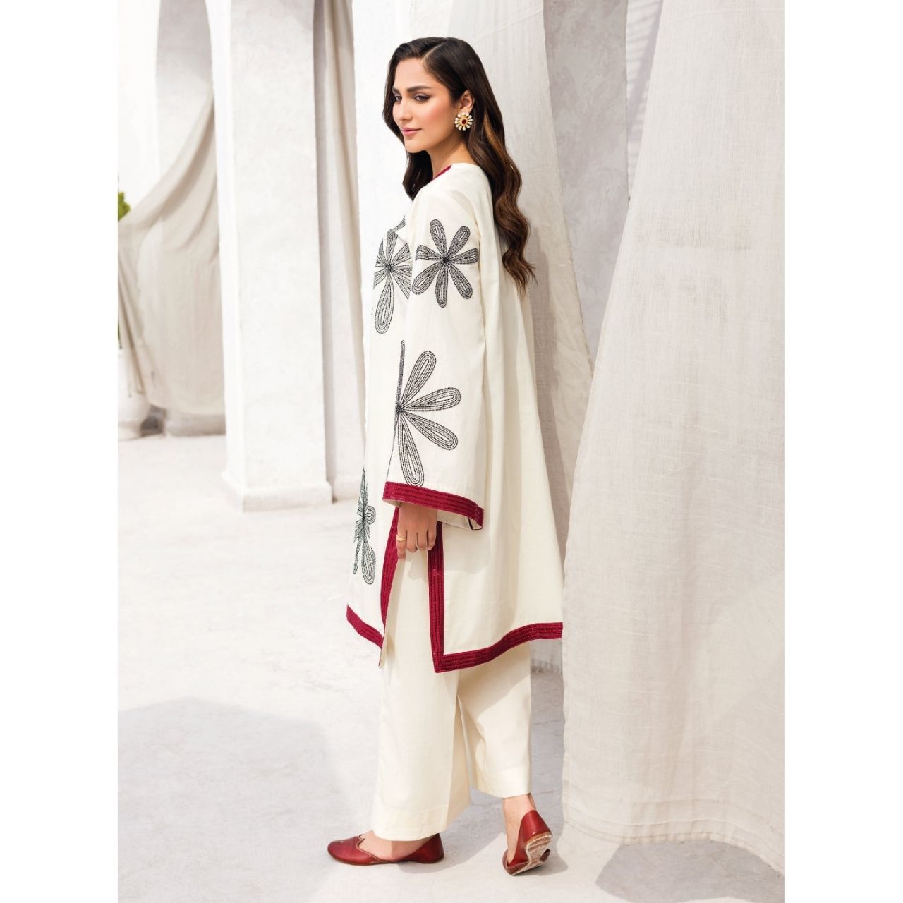 Layal 2 Pcs Embroidered Stitched Suit