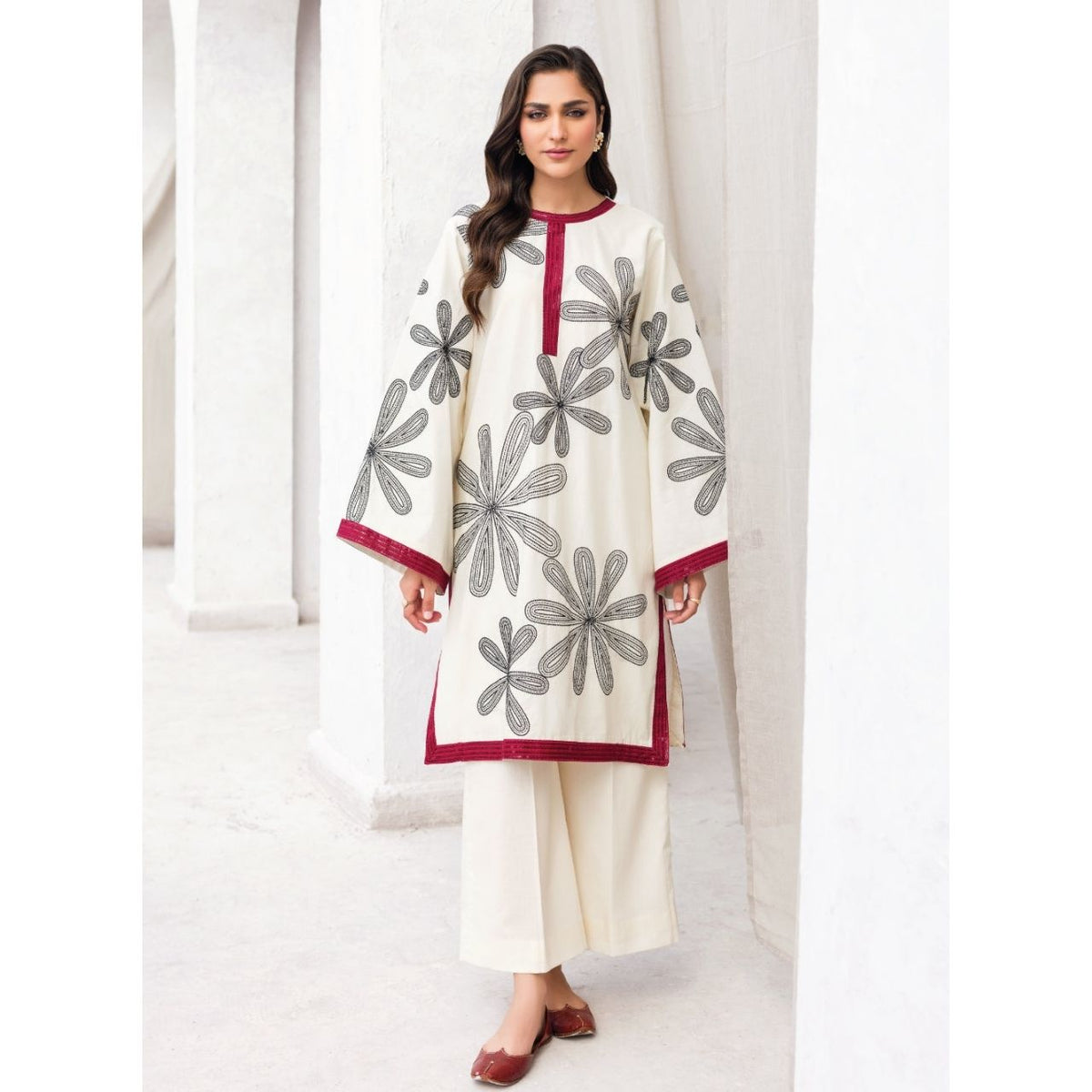 Layal 2 Pcs Embroidered Stitched Suit