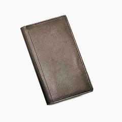 Leather Billfold Long Wallet Burgundy