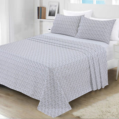 3 Pcs King Size Leighton Bedding Set White