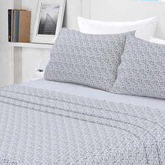 3 Pcs King Size Leighton Bedding Set White