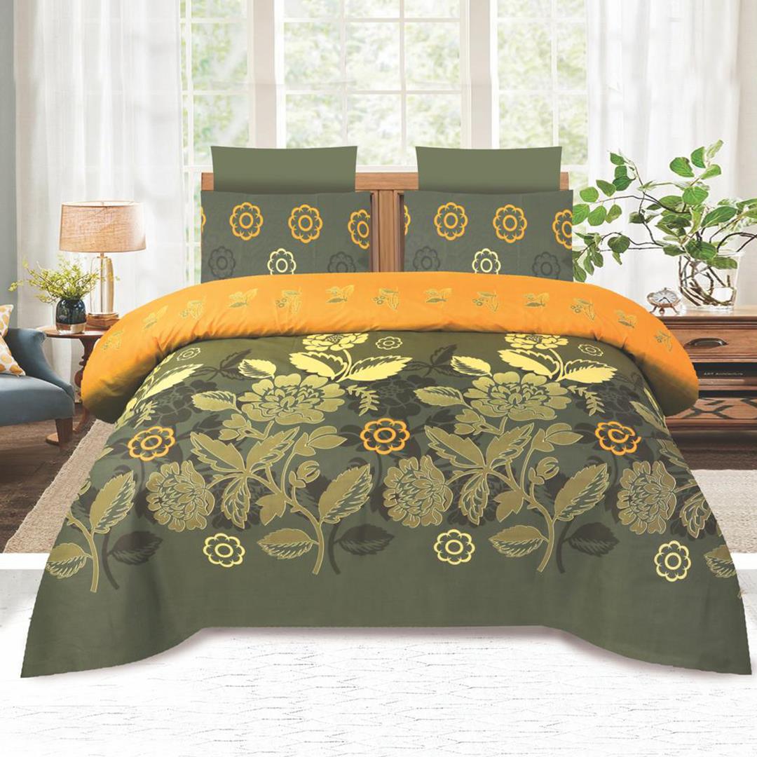 Lilyana 3 Pcs Bedding Set Olive Green