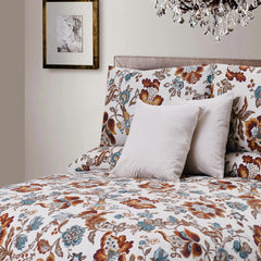 Lorenza Floral 5 Pcs Bedding Set Beige