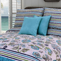 Lorenzo Blue 5 Pcs Bedding Set