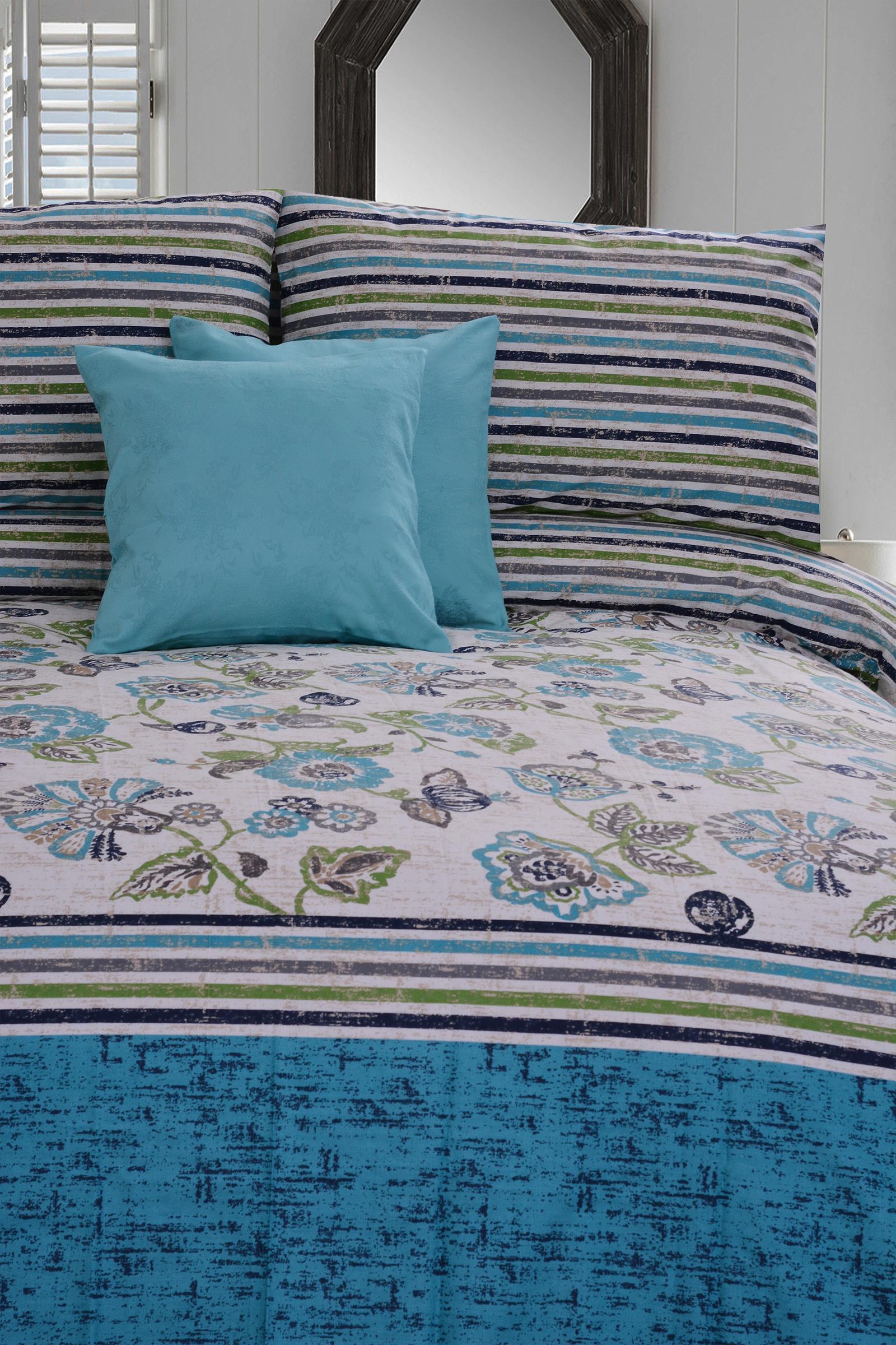 Lorenzo Blue 5 Pcs Bedding Set