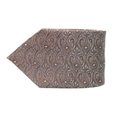 Louis Feraud Silk Neck Tie Brown Paisley