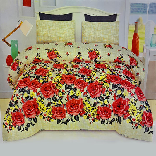 Mabilia Floral 3 Pcs Bedding Set Yellow 1200