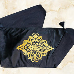 Makaila 3 Pc Table Runner Set Black