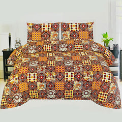 Mandala 3 Pcs Bedding Set Brown