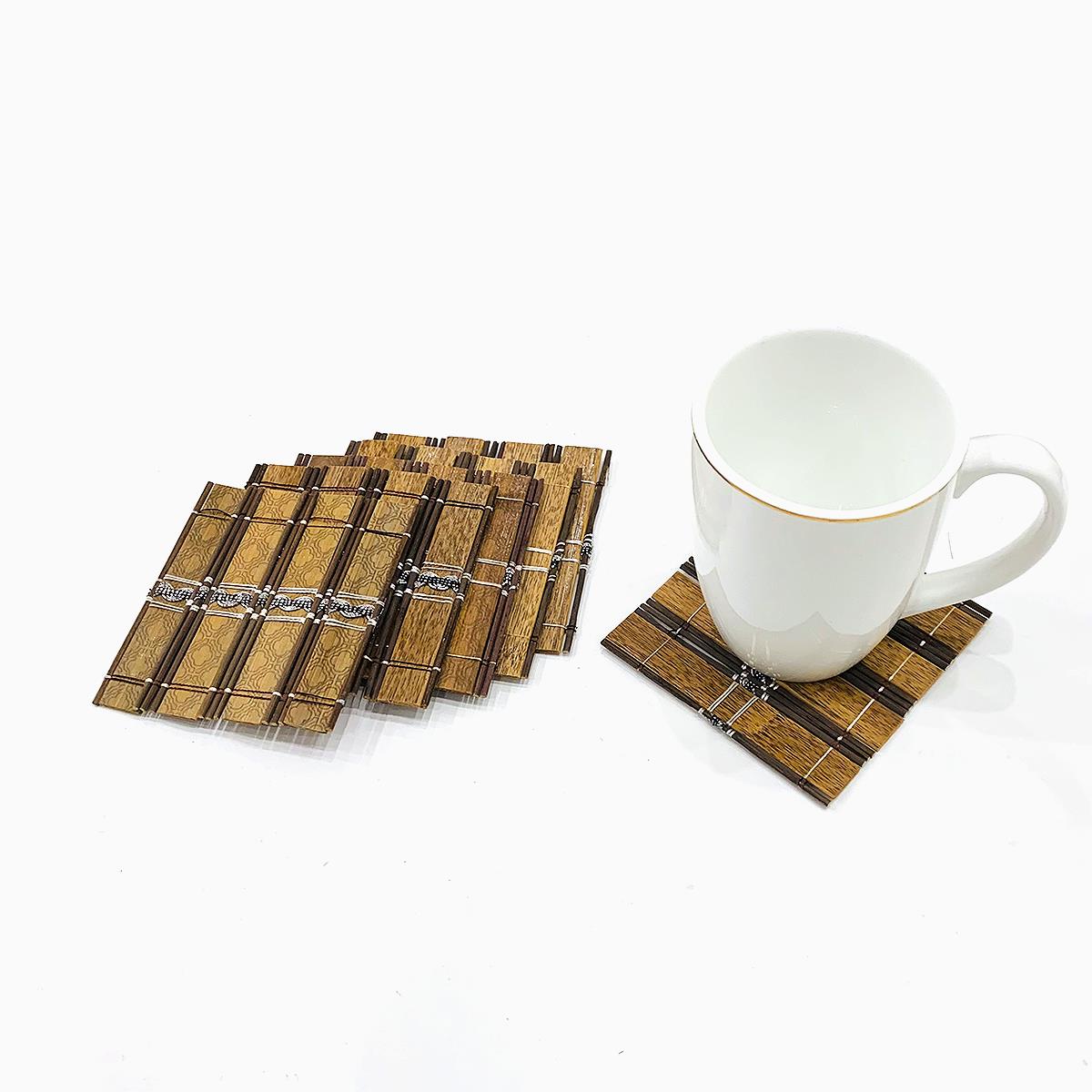 Marcy 6 Piece Square Coaster Set