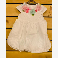 Marmellata Baby Girl Frock White