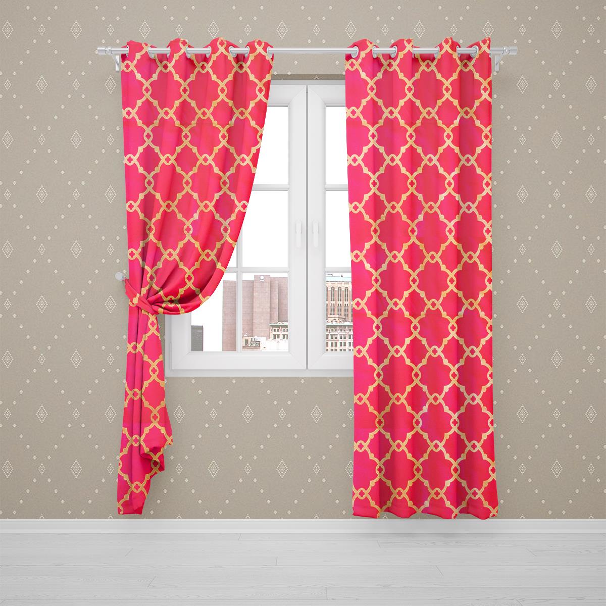 Matson Curtain Pair Red