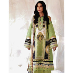 Maya 3 Pcs Unstitched Lawn Suit Green