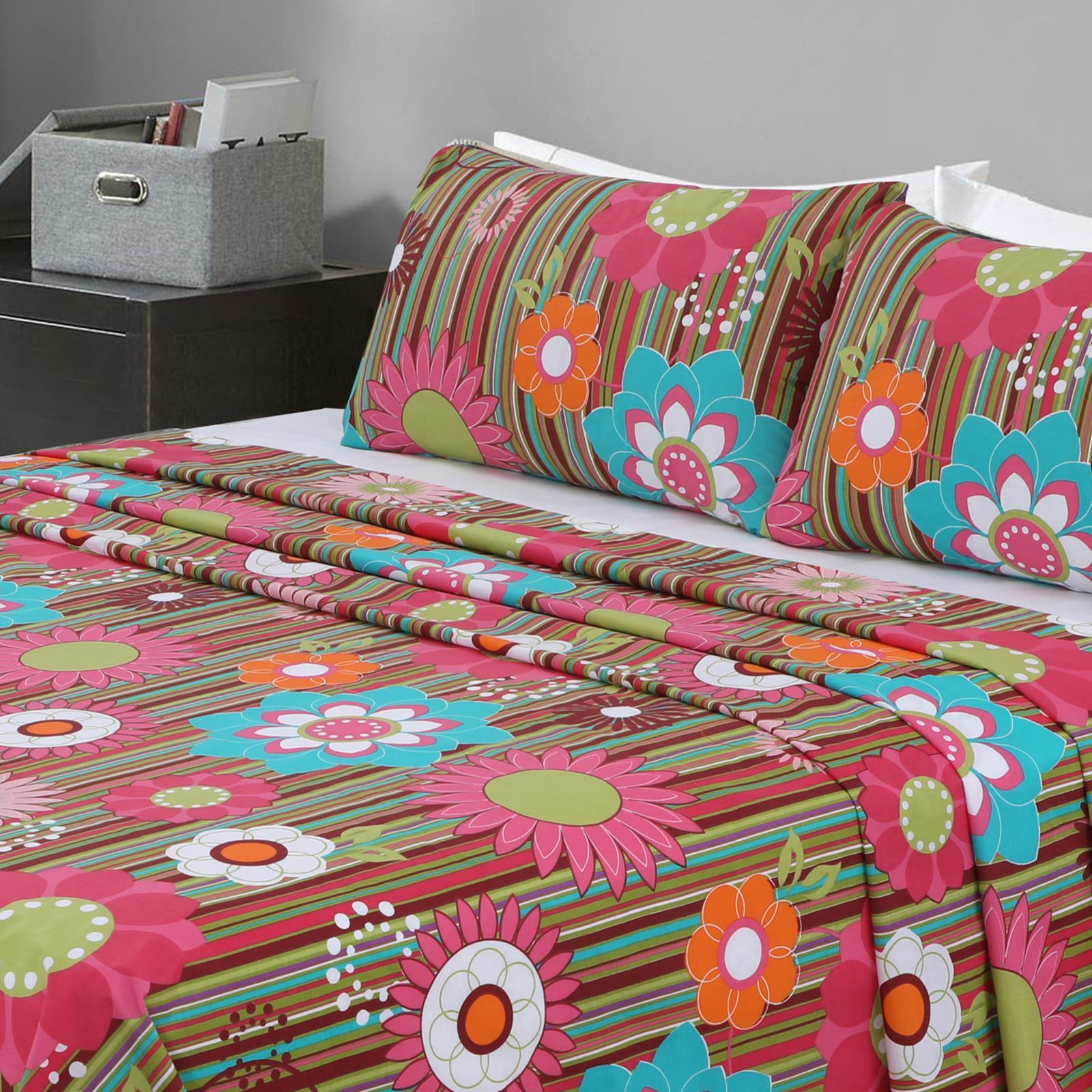 Medallion Floral 3 Pcs Bedding Set