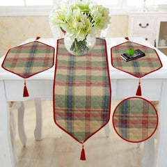 Medena 3 Pcs Quilted Table Runner Set