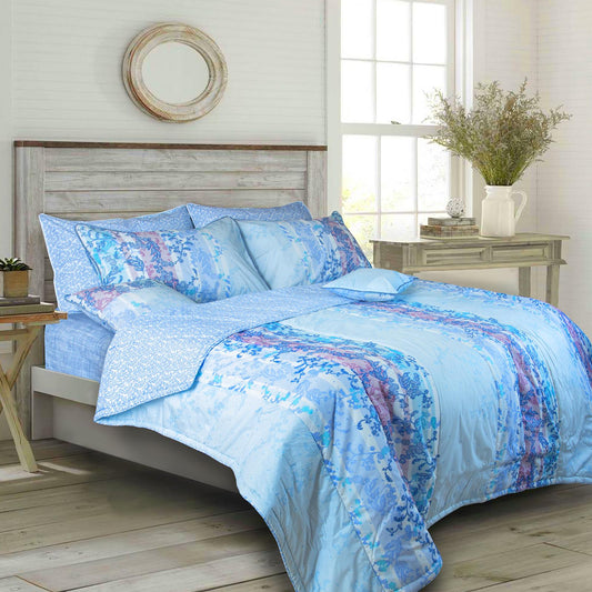 Micaela 8 Pcs Bedding Set with Filled Comforter 1600