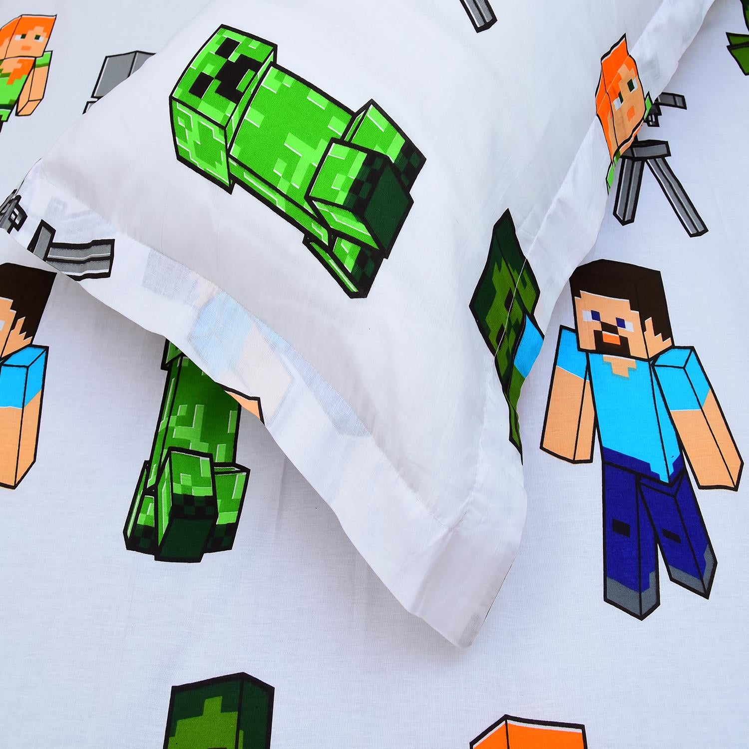 Minecraft 2 Pcs Kids Bedding Set