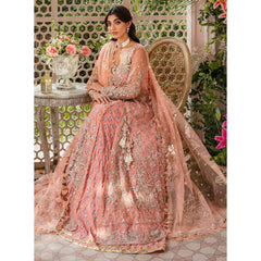 Mira 3 Pcs Embroidered Luxury Suit Pink