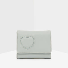 Missy Bi-Fold Wallet with Button Closure Green