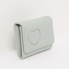 Missy Bi-Fold Wallet with Button Closure Green