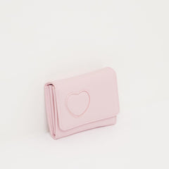 Missy Bi-Fold Wallet with Button Closure Pink