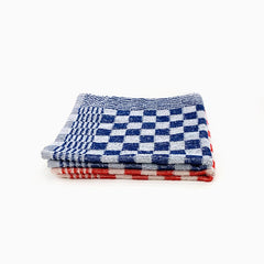 Monaco 2 Pcs Kitchen Towel Set Blue And Red