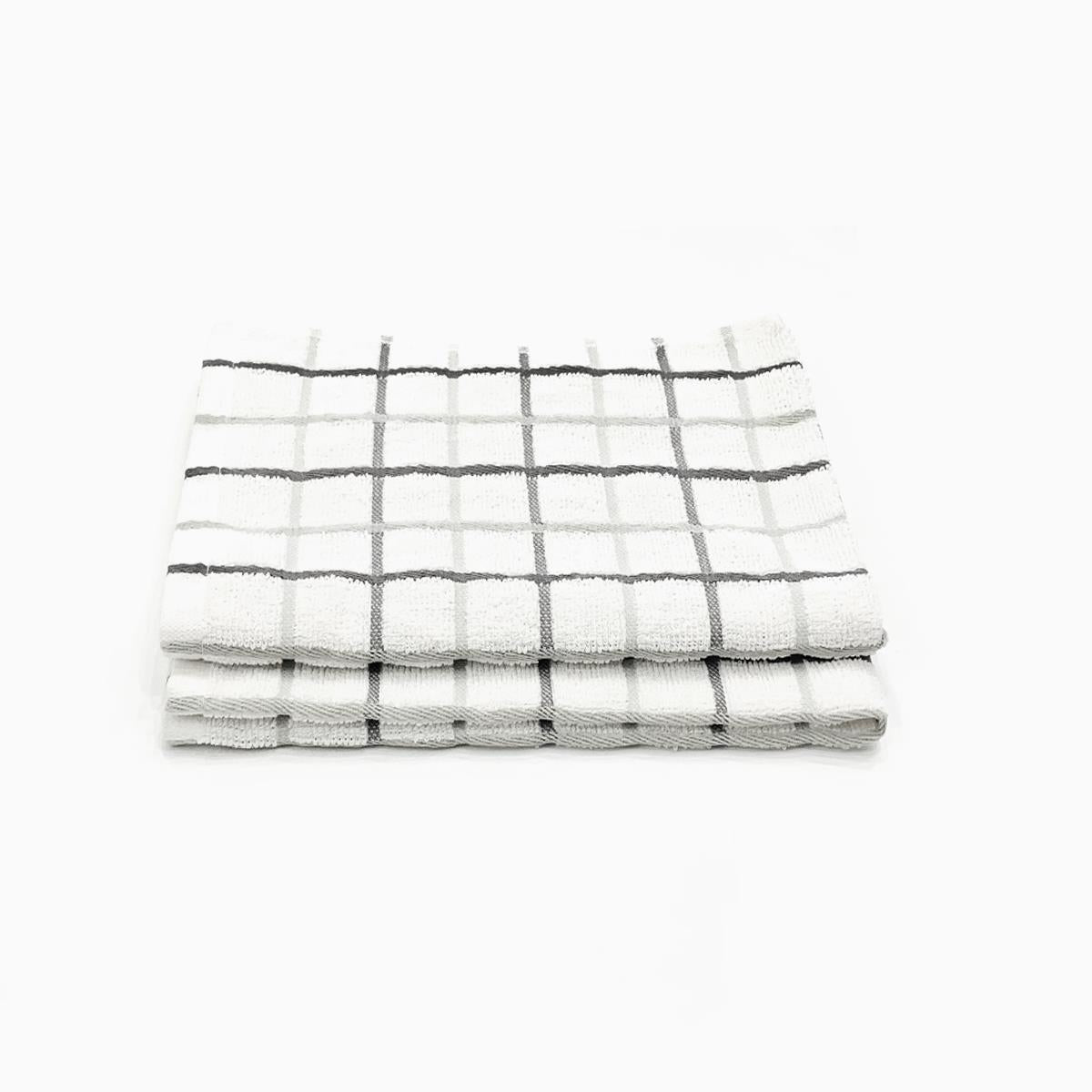 Monaco 2 Pcs Kitchen Towel Set Grey