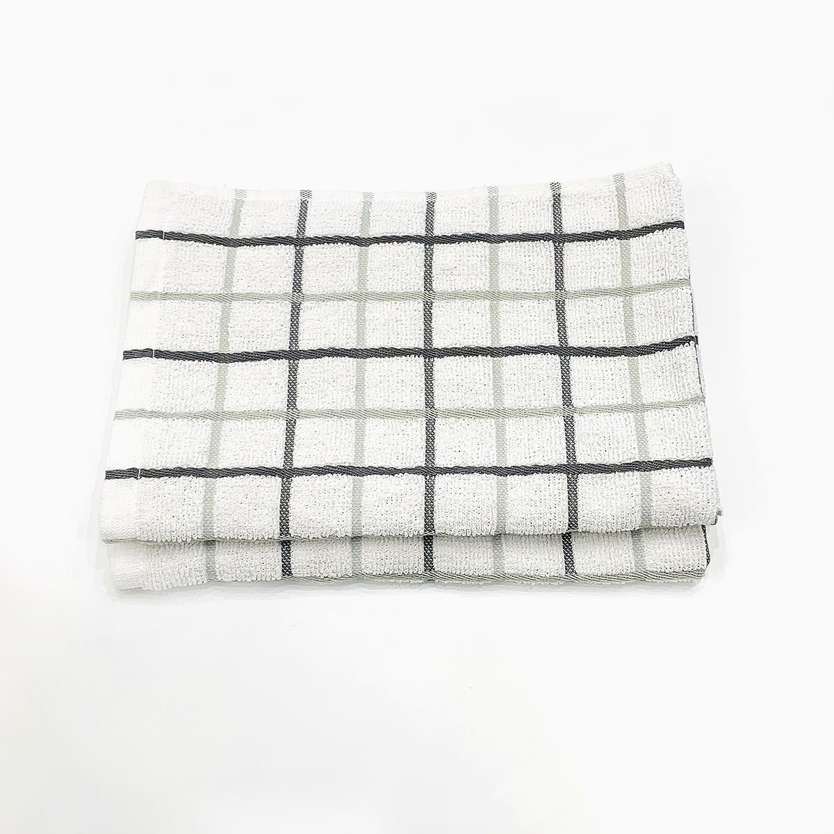 Monaco 2 Pcs Kitchen Towel Set Grey