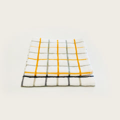 Monaco 2 Pcs Kitchen Towel Set Yellow And Blue Grey