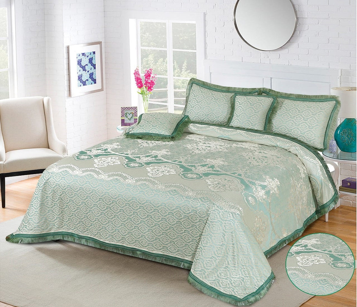 Moroco 5 Pcs Palachi Bed Sheet Set Green