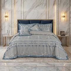 Moroco 5 Pcs Palachi Bed Sheet Set Grey