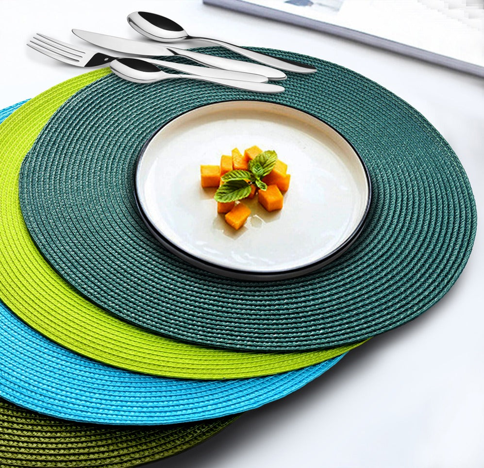 Hyde Round Table Mat Green