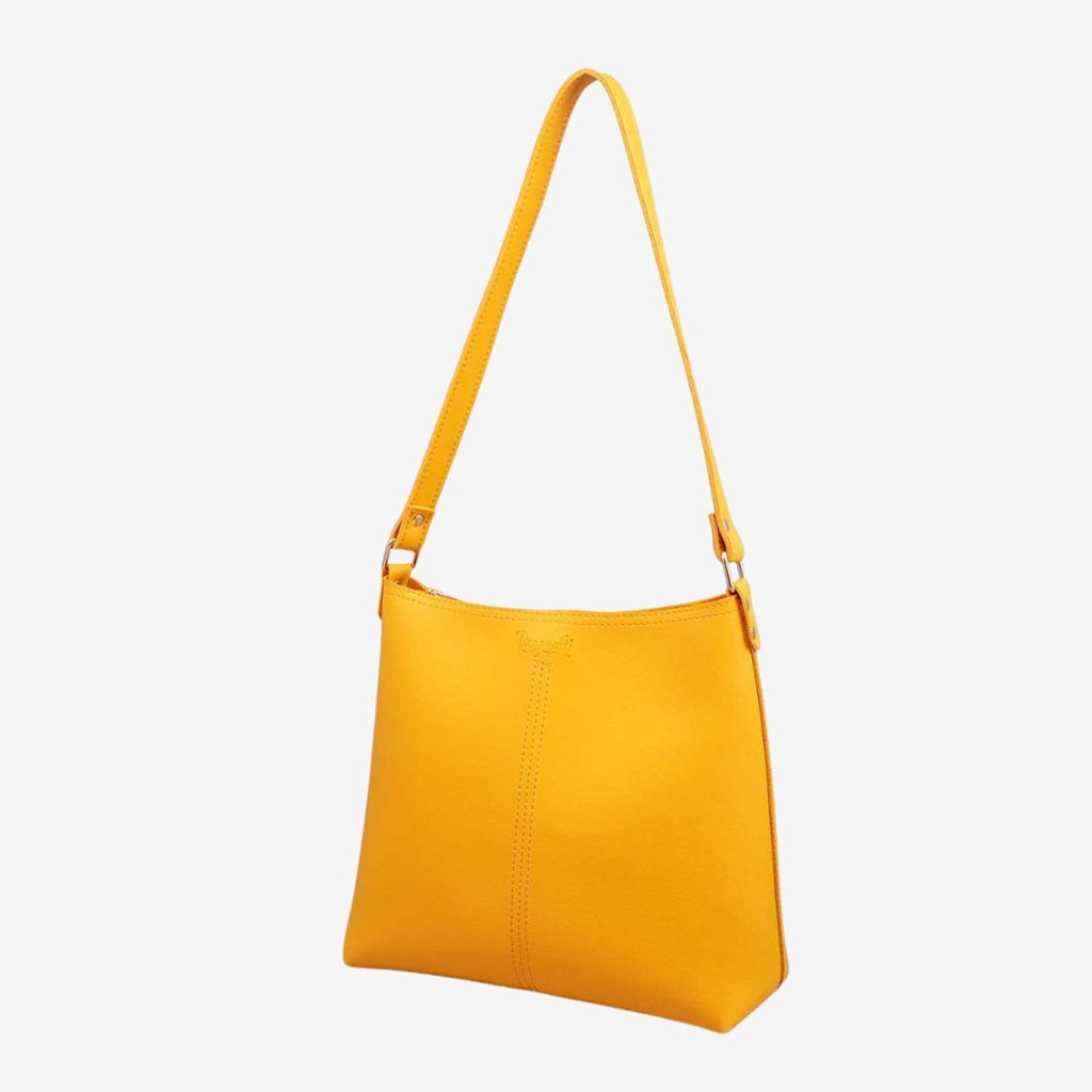 Mustard Hobo Tote Bag