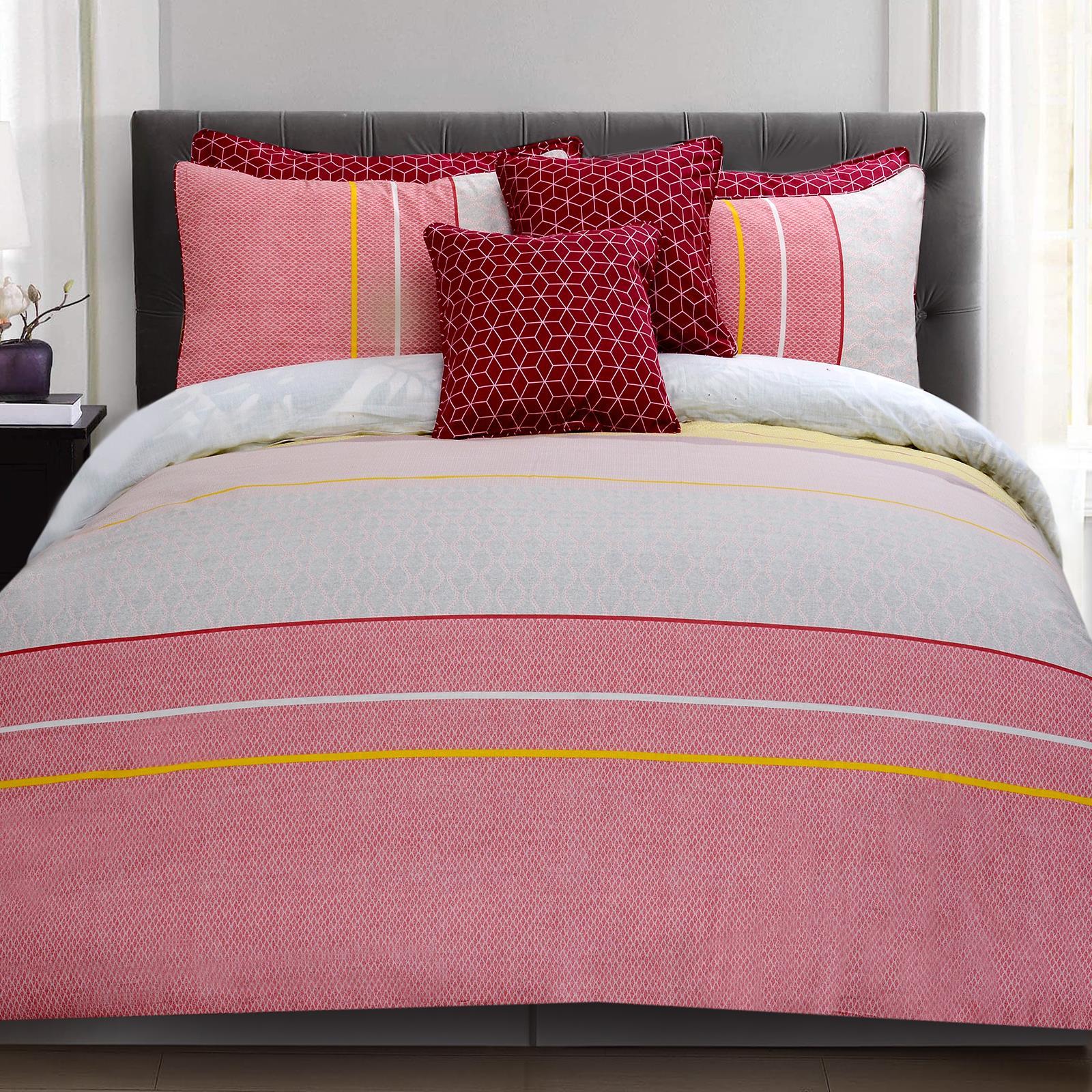 Myra 8 Pcs Bedding Set with Filled Comforter