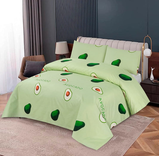 Olive 3 Pcs Bedding Set Green 978