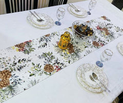 Orchid 1 Pc Table Runner Floral White