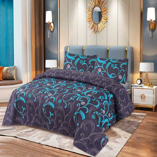 Orenza 3 Pcs Bedding Set Black 1024